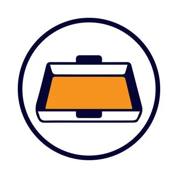 Tray, kitchen try, baking, baking tray icon Stock Illustration