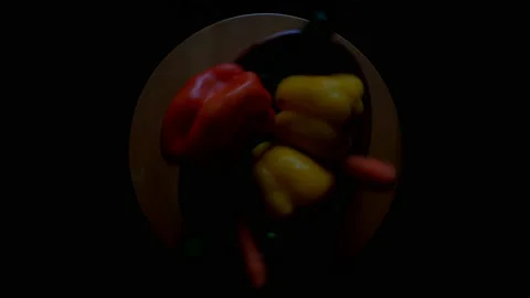 Tray of Mediterranean vegetables Stock Footage 138202124