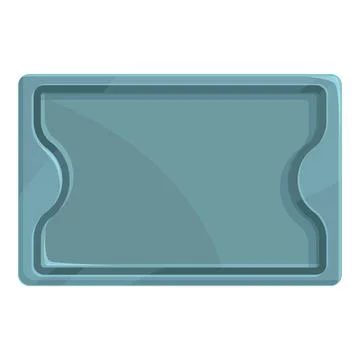 Tray object menu icon cartoon vector. Cuisine nutrition 库存插图