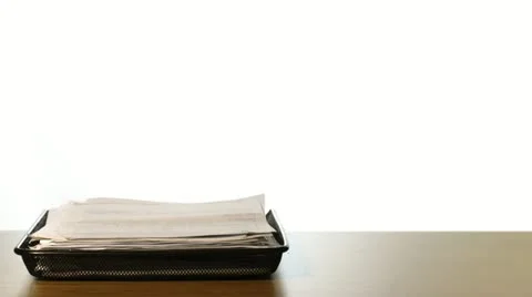 In tray piling up Stockbeeldmateriaal 11115456