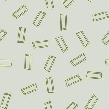 Tray plastic package line seamless pattern Illustrazione stock