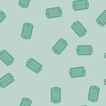 Tray plastic package line vector seamless pattern 스톡 일러스트