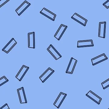 Tray plastic package vector seamless pattern Stock Illustration