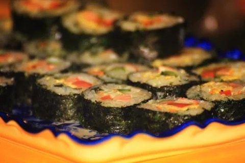 A tray of rolls Stock Photos