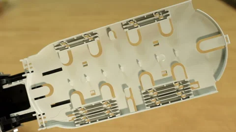 Tray sleeve connective optical cable Stock Footage 54733493