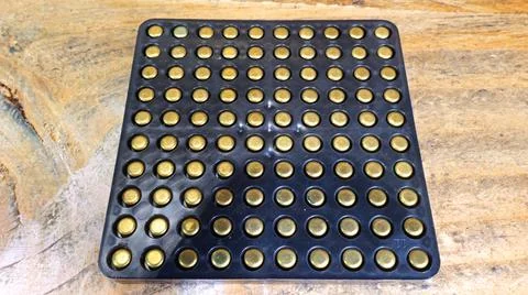 Tray of small primers Stock Photos