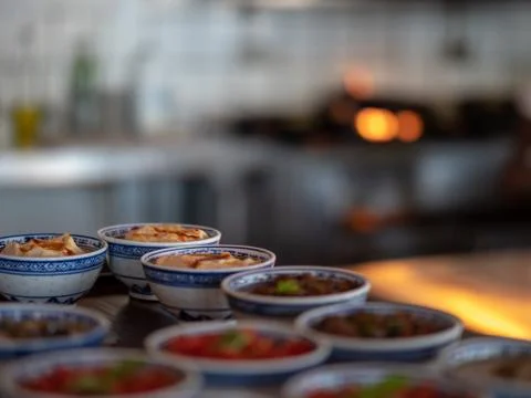 Tray of tapas Stock Photos