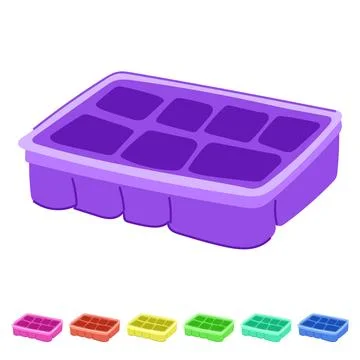 Trays craft organizer vector cartoon graphic Stock Illustration