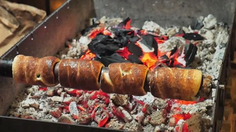 Trdelnik 1 Stock Footage 296793445