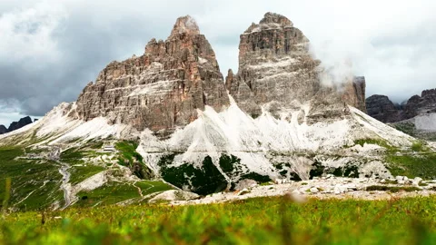 Tre Cime di Lavaredo, Dolomites, Italy Stock Footage 250837622
