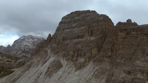 Tre Cime di Lavaredo Dolomites Italy Drone Video stock 324726340