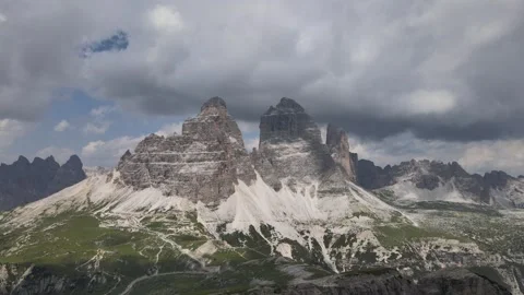 Tre Cime di Lavaredo Drone Footage Stock Footage 274913705