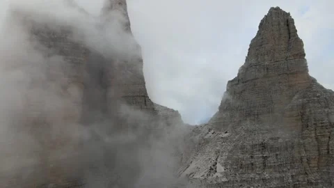 Tre Cime di Lavaredo Drone Footage Stock Footage 274914760