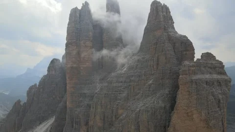 Tre Cime di Lavaredo Drone Footage Stock Footage 274914822