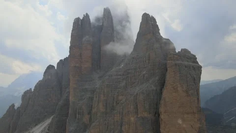 Tre Cime di Lavaredo Drone Footage Stock Footage 274914942