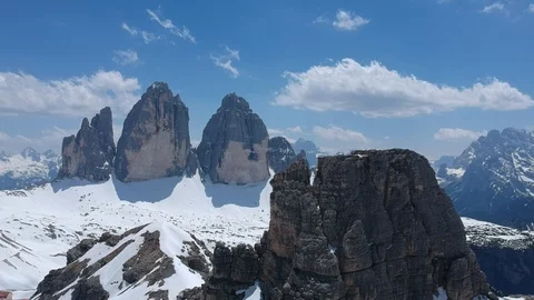 Tre cime di Lavaredo Mountain Stock Footage 122274342