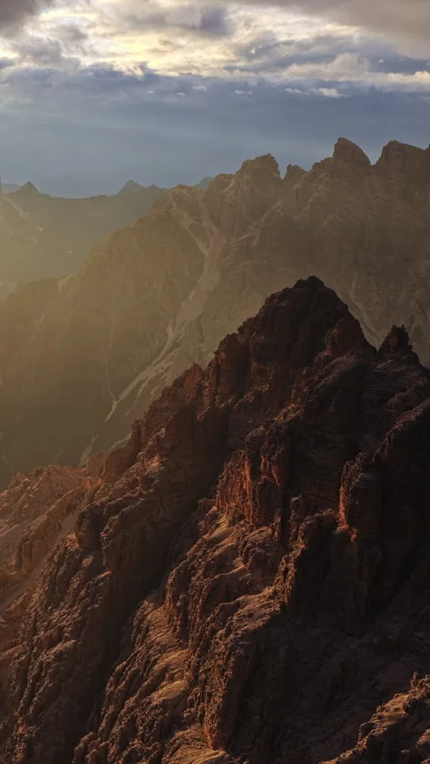Tre Cime di Lavaredo - Sexten Dolomites - Italy Stock Footage 346520863