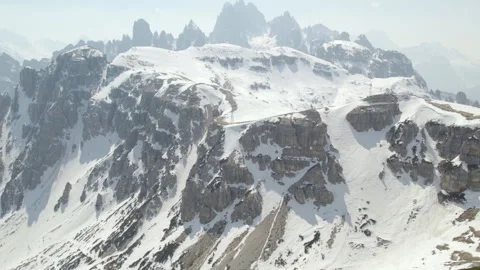 Tre Cime di Lavaredo - Three Merlons area - Cinematic Drone Footage - 05 Video stock 279666157
