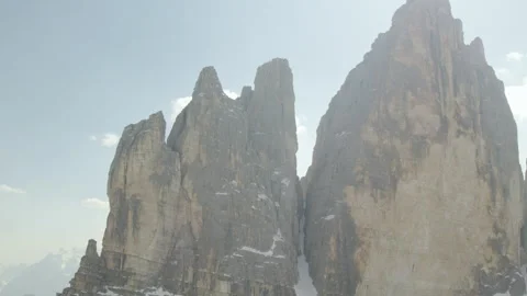 Tre Cime di Lavaredo - Three Merlons - Cinematic Drone Footage - 09 Video stock 279667156