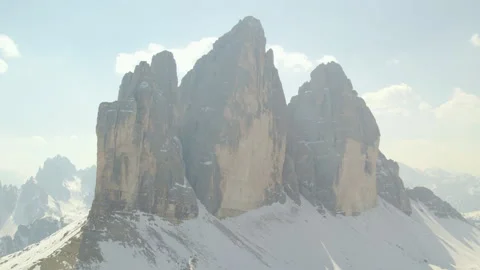 Tre Cime di Lavaredo - Three Merlons - Cinematic Drone Footage - 01 動画素材 279668654