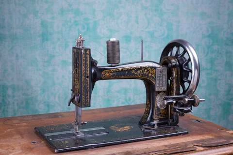 Treadle sewing machine Stock Photos