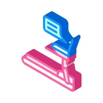 Treadmill and remote work isometric icon vector illustration Stock Illustration