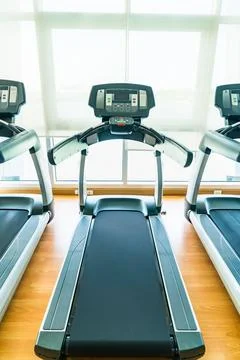 Treadmill Back View Stock Photos