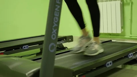 Treadmill close-up Stock Footage 84296468