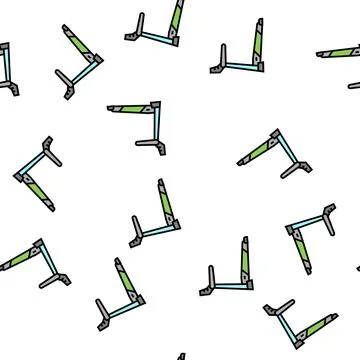 Treadmill equipment vector seamless pattern Stock Illustration