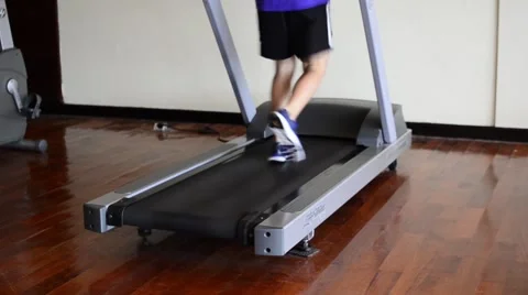 Treadmill exercise Stock Footage 51872679