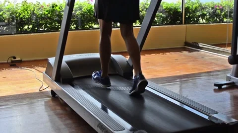 Treadmill exercise Stock Footage 51872709