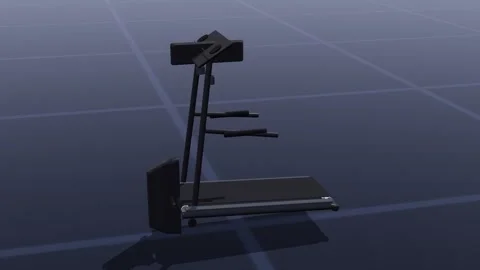 Treadmill fitness 3d loop 3D animation seamless loop Vídeos de archivo 341779705