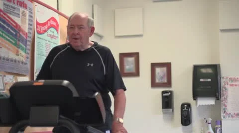 On treadmill Stock Footage 10716830