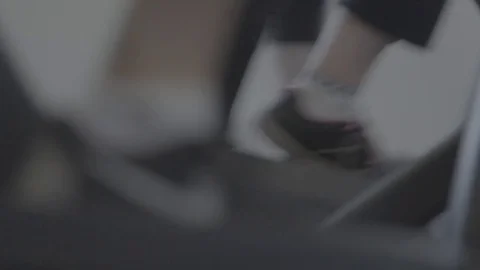 Treadmill at the gym Stock Footage 74116878