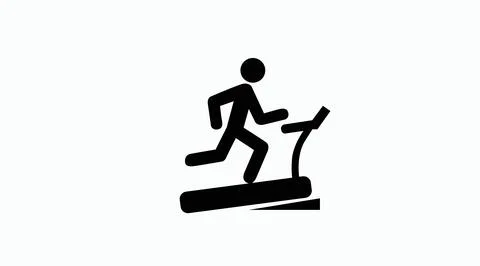 Treadmill Icon. Illustrazione stock