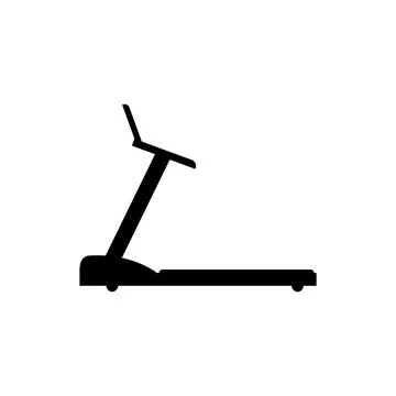 Treadmill icon. Running machine and walkingpad icon. Vector illustration Stock Illustration