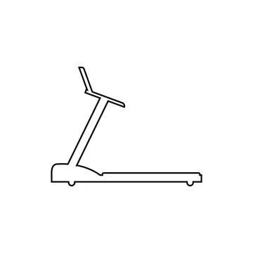 Treadmill icon. Running machine and walkingpad icon. Vector illustration Stock Illustration