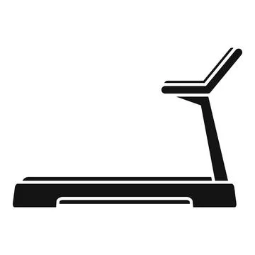 Treadmill icon simple vector. Active fitness Stock Illustration