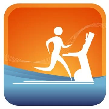 Treadmill Illustrazione stock