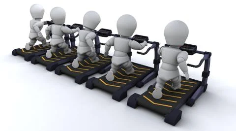Treadmill Stock Illustration