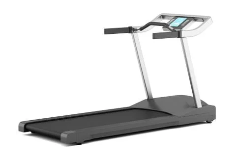 Treadmill isolated on white background Illustrazione stock