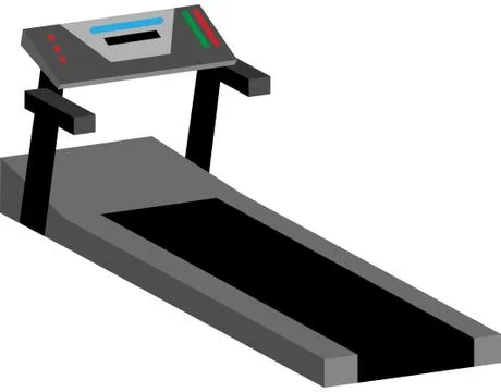 Treadmill machine Stock Illustration