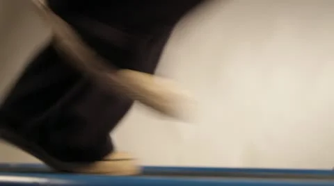 Treadmill, man running on treadmill Stock Footage 22308139