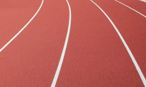 Treadmill in the stadium. Foto stock