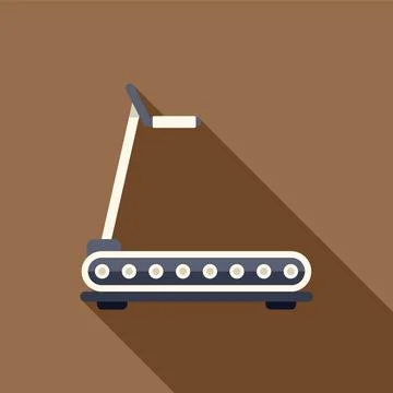 Treadmill standing ready for intense home workout session Stock Illustration
