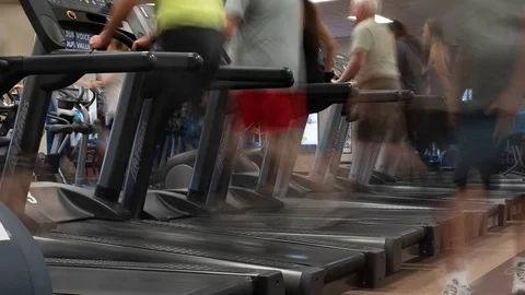 Treadmill Time-lapse Stock Footage 97710982
