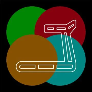 Treadmill vector icon Stock Illustration