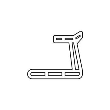 Treadmill vector icon Stock Illustration