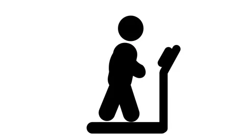 Treadmill Walking Stock Footage 335667557