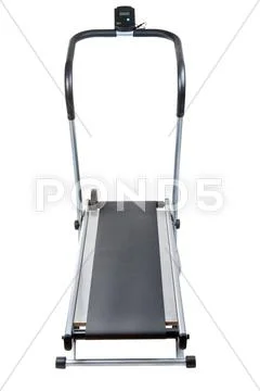 Treadmill on white background Stock Photos